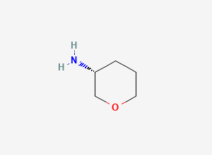Two-dimensional chemical structure of (R)-Tetrahydro-2H-pyran-3-amine