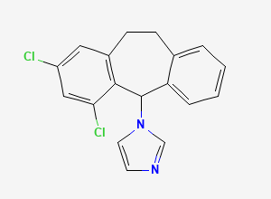 Two-dimensional chemical structure of Eberconazole, CAS 128326-82-9