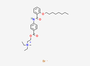 Two-dimensional chemical structure of Otilonium Bromide / Octylonium Bromide, CAS 26095-59-0