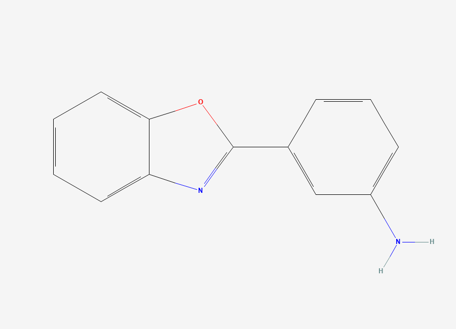 Two-dimensional chemical structure of 3-(1,3-Benzoxazol-2-yl)aniline