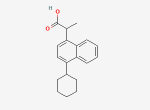 Two-dimensional chemical structure of Vedaprofen, CAS 71109-09-6