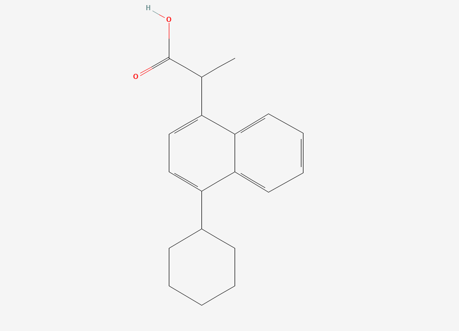 Two-dimensional chemical structure of Vedaprofen, CAS 71109-09-6