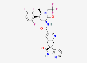 Two-dimensional chemical structure of Atogepant, CAS 1374248-81-3