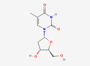 Two-dimensional chemical structure of Zidovudine EP Impurity F, CAS 16053-52-4