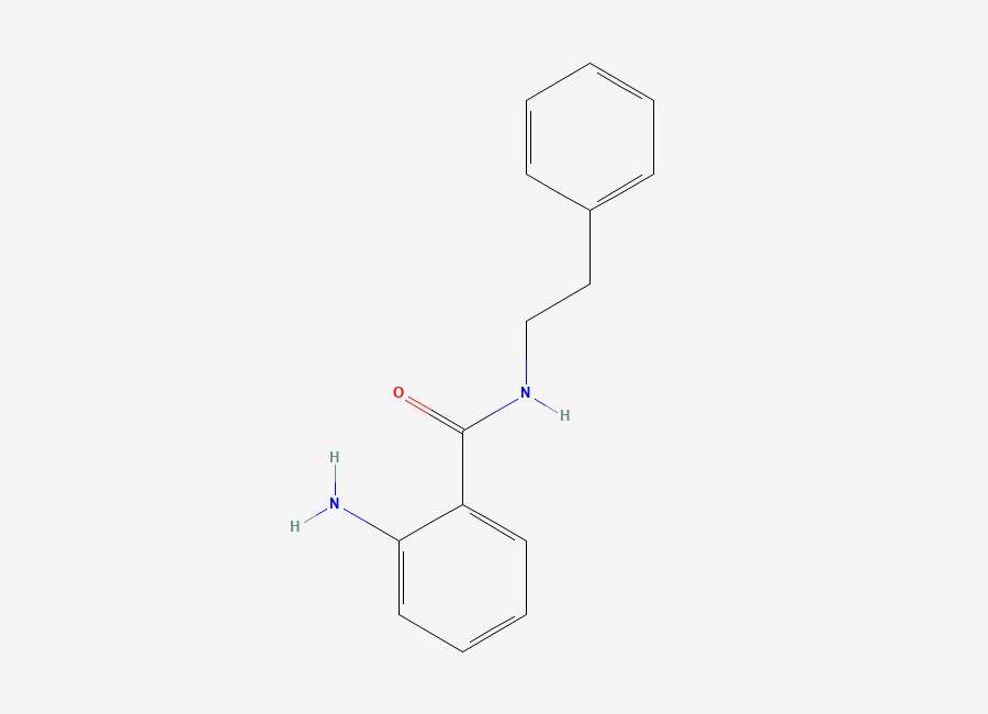 Two-dimensional chemical structure of 2-amino-N-(2-phenylethyl)benzamide