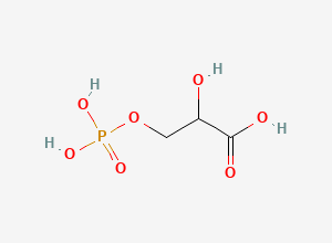 Two-dimensional chemical structure of 3-Phosphoglycerate