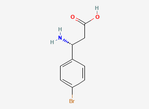 Two-dimensional chemical structure of (r)-3-(p-Bromophenyl)-beta-alanine
