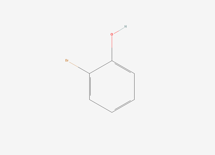 Two-dimensional chemical structure of 2-Bromophenol