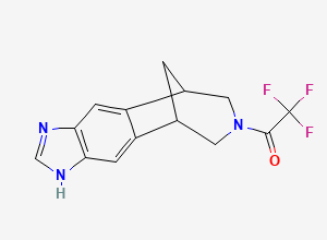 Two-dimensional chemical structure of Varenicline Impurity N22