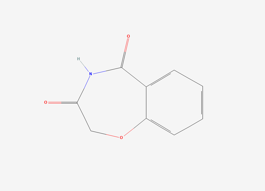 Two-dimensional chemical structure of 1,4-benzoxazepine-3,5(2H,4H)-dione
