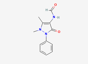 Two-dimensional chemical structure of Metamizole EP Impurity A, CAS 1672-58-8