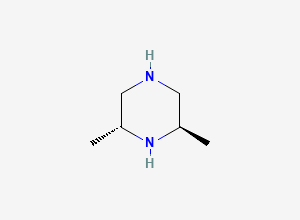Two-dimensional chemical structure of (2R,6R)-2,6-dimethylpiperazine