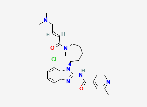 Two-dimensional chemical structure of Nazartinib