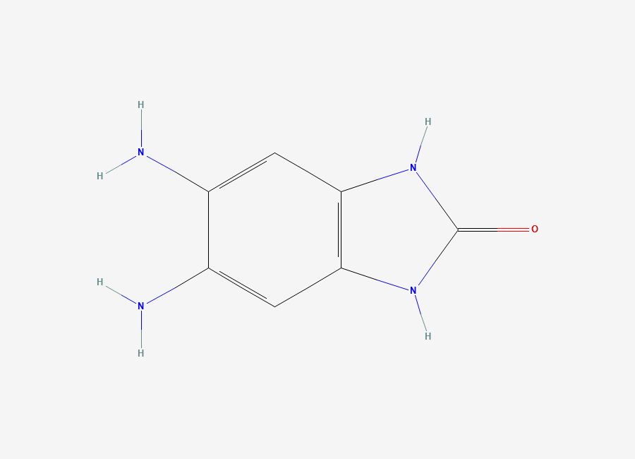 Two-dimensional chemical structure of 1,3-dihydro-5,6-diamino-2H-benzimidazol-2-one