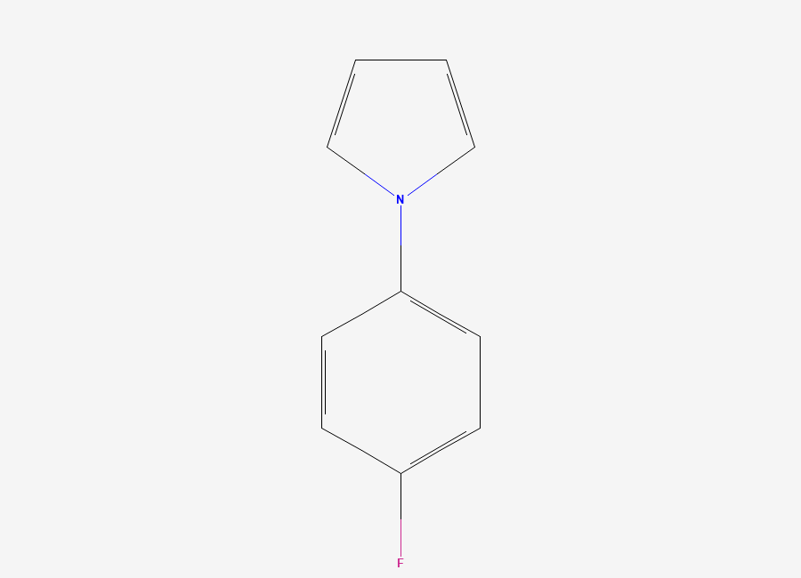 Two-dimensional chemical structure of N-(4-fluorophenyl)pyrrole