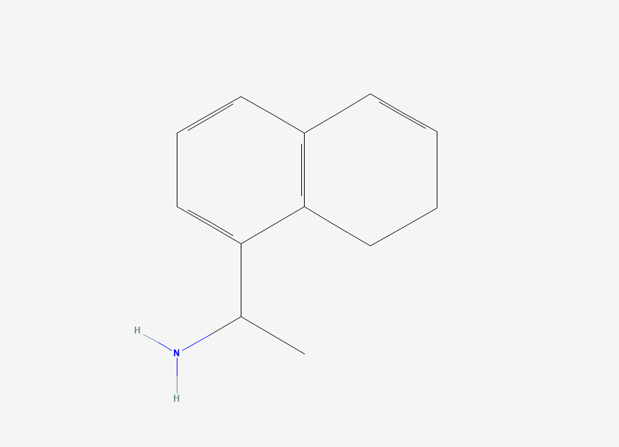 Two-dimensional chemical structure of 1-(7,8-Dihydronaphthalen-1-yl)ethan-1-amine