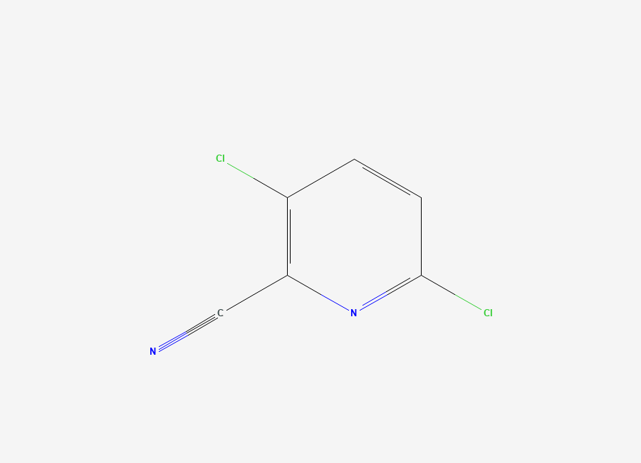 Two-dimensional chemical structure of 3,6-Dichloropyridine-2-carbonitrile
