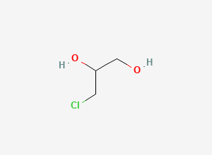 Two-dimensional chemical structure of 3-Chloropropane-1,2-diol, CAS 96-24-2
