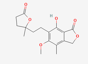 Two-dimensional chemical structure of Mycophenolate Mofetil EP Impurity H, CAS 26675-76-3