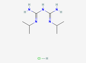 Two-dimensional chemical structure of Proguanil Hydrochloride EP Impurity D/ Proguanil Related Compound D (HCl Salt), CAS 35708-82-8