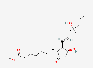 Two-dimensional chemical structure of 11-Epimisoprostol
