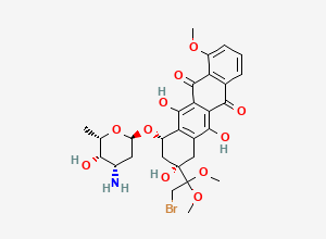 Two-dimensional chemical structure of Doxorubicin EP Impurity B, CAS 106401-68-7