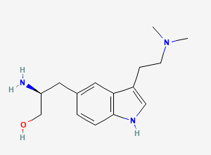 Two-dimensional chemical structure of ((S)-2-Amino-3-(3-(2-(dimethylamino)ethyl)-1H-indol-5-yl)propan-1-ol
