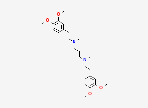 Two-dimensional chemical structure of Verapamil EP Impurity A (Free Base), CAS 141991-88-0