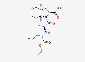 Two-dimensional chemical structure of 2',7a-Di-epi-perindopril, (2'R.7aR)-