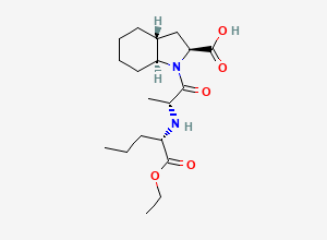 Two-dimensional chemical structure of 2',3a-Di-epi-perindopril, (2'R,3aR)-