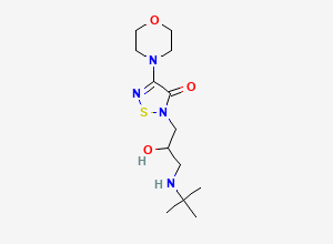 Two-dimensional chemical structure of Timolol EP Impurity H/ Timolol BP Impurity H, CAS 158636-97-6