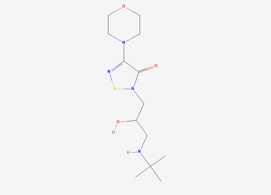Two-dimensional chemical structure of Timolol EP Impurity H/ Timolol BP Impurity H, CAS 158636-97-6