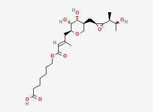 Two-dimensional chemical structure of Mupirocin EP Impurity F/ Pseudomonic Acid F, CAS 167842-64-0
