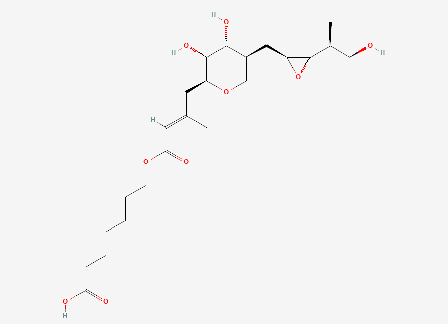 Two-dimensional chemical structure of Mupirocin EP Impurity F/ Pseudomonic Acid F, CAS 167842-64-0