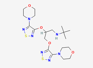 Two-dimensional chemical structure of Timolol EP Impurity C / Timolol BP Impurity C/ Timolol Related Compound C / Timolol IP Impurity C, CAS 610271-56-2