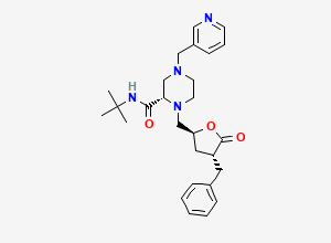 Two-dimensional chemical structure of Indinavir EP Impurity D (Free Base)