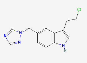 Two-dimensional chemical structure of Rizatriptan EP Impurity G, CAS 1000673-59-5