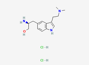 Two-dimensional chemical structure of Decarbonyl zolmitriptan dihydrochloride