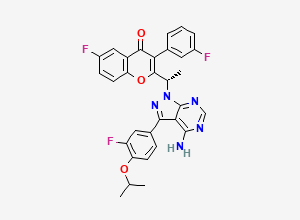 Two-dimensional chemical structure of Umbralisib
