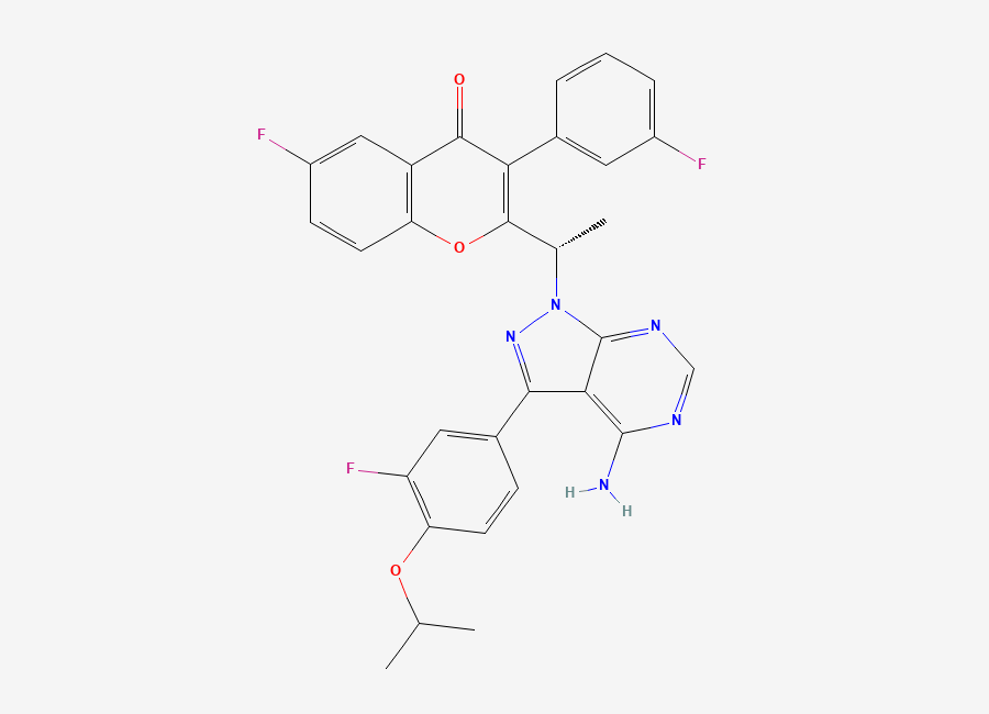 Two-dimensional chemical structure of Umbralisib