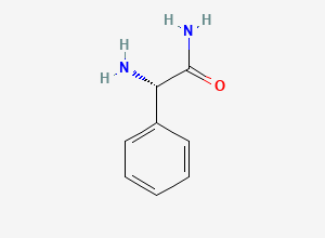 Two-dimensional chemical structure of Phenylglycine Amide, CAS 6485-52-5