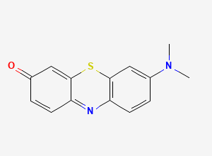 Two-dimensional chemical structure of Methylene Violet, CAS 2516-05-4