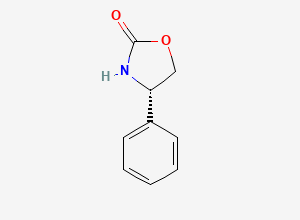 Two-dimensional chemical structure of (+)-4-Phenyl-2-oxazolidinone, CAS 99395-88-7