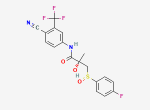 Two-dimensional chemical structure of Bicalutamide Impurity 25