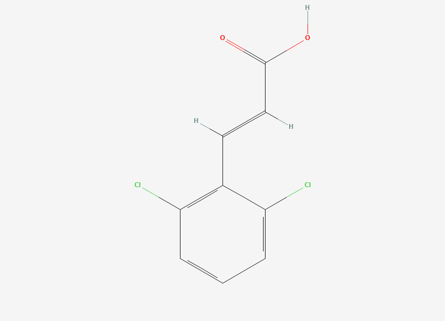 Two-dimensional chemical structure of 2,6-Dichlorocinnamic acid