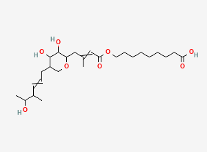 Two-dimensional chemical structure of Mupirocin EP Impurity B / Pseudomonic Acid C, CAS 71980-98-8