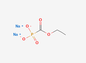 Two-dimensional chemical structure of Foscarnet Sodium EP Impurity A, CAS 72305-00-1