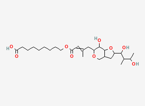 Two-dimensional chemical structure of Mupirocin EP Impurity D (Acid) / Mupirocin Furonyl Analog, CAS 71087-97-3