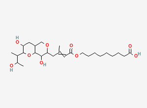 Two-dimensional chemical structure of Mupirocin EP Impurity E (Acid) / Mupirocin Pyranyl Analog, CAS 71087-96-2