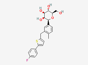 Two-dimensional chemical structure of Canagliflozin Impurity 143